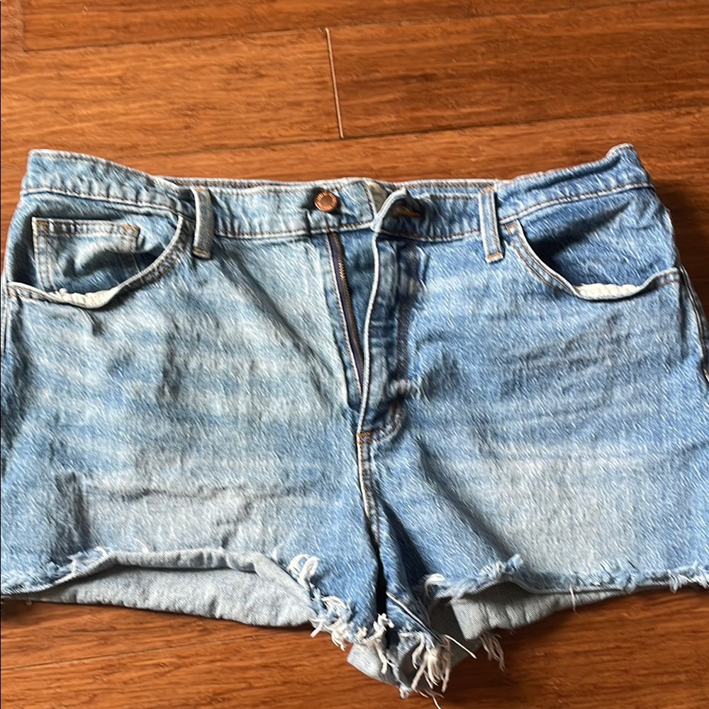 Universal Thread Blue Jean Shorts Distressed Casual